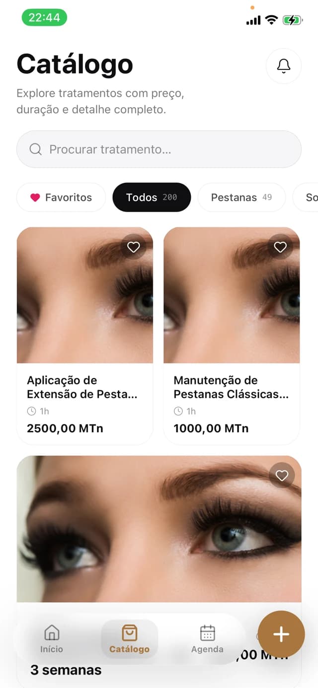 App Marisa Vaz — catálogo, detalhe, pagamento e mensagens